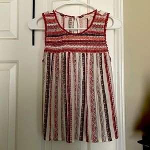 Skies Are Blue XS Red Sleeveless Shirt